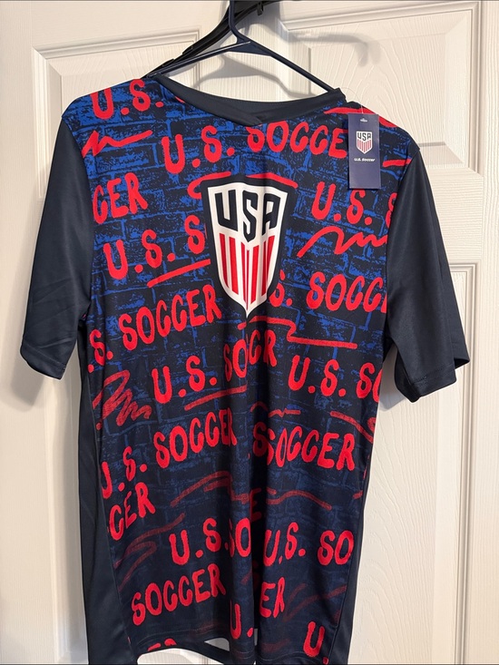 US Soccer Other - Men's Graphic Jersey - Navy Blue & Red